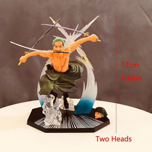 Figurines d'action One Piece Luffy, Portgas D. Ace et Roronoa Zoro