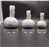 Grande boule de compresse thaïlandaise remplie d’herbes thérapeutiques - Tresors asiatiques