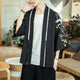 Kimono homme — Grue et ginkgo, noir