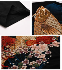 T-shirt Yokosuka Sukajan brodé de style vintage - Tresors asiatiques