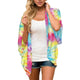 Cardigan de plage — Tie-dye arc-en-ciel