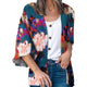 Cardigan de plage — Aquarelle bleu canard